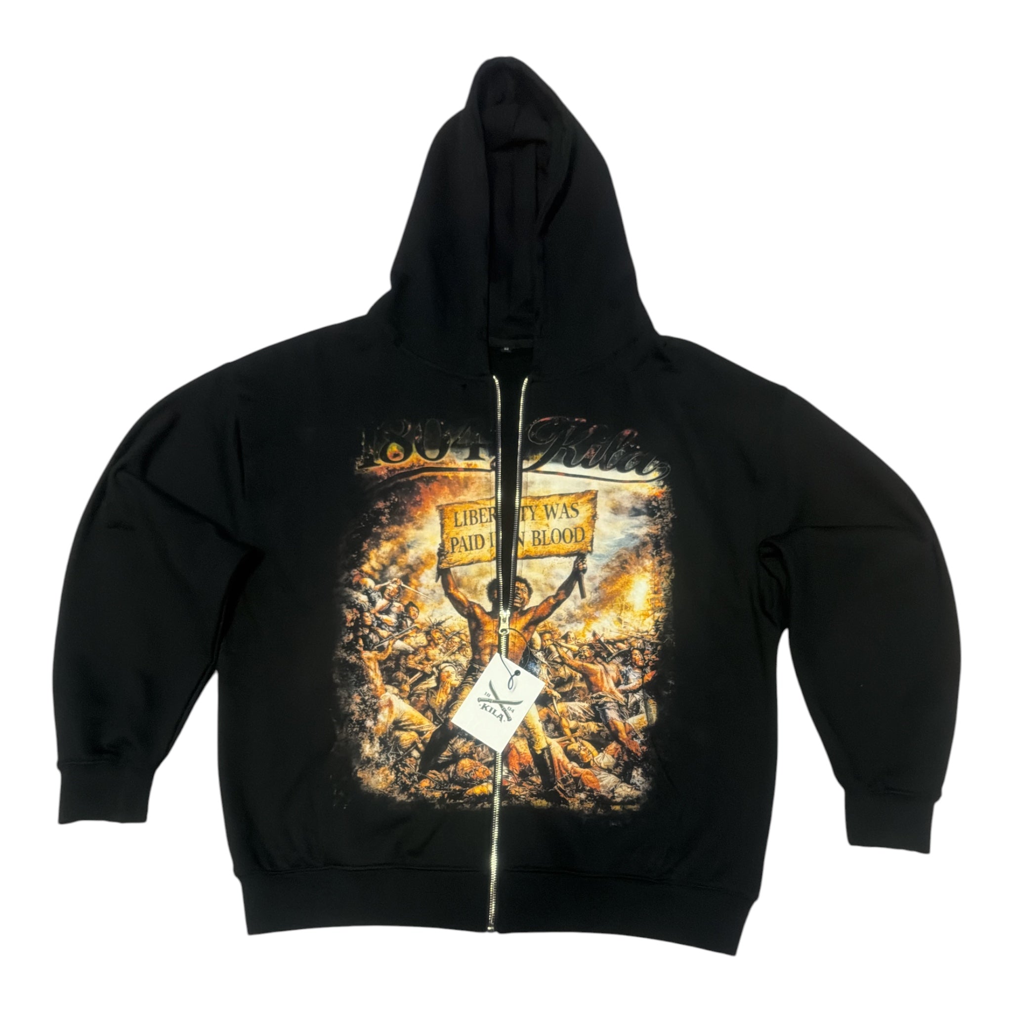 PRE-ORDER | 1804 LIBERTY BLACK ZIP UP HOODIE